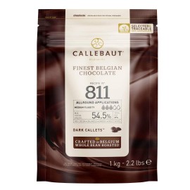 Callebaut No 811 Finest Belgian Dark Chocolate Callets Couverture 545% - 1Kg