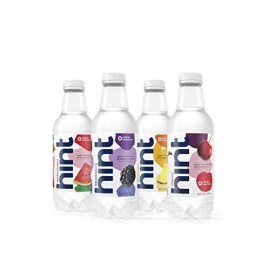 Hint Water Best Sellers Pack (Pack Of 12), 16 Ounce Bottles, 3 Bottles Each Of: Watermelon, Blackberry, Cherry, And Pineapple, Zero Calories, Zero Sugar And Zero Sweeteners