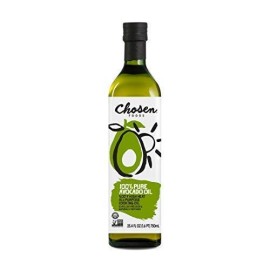 Chosen Foods 100% Pure Avocado Oil Keto And Paleo Diet Friendly Kosher Oil For Baking High-Heat Cooking Frying Homemade Sauces Dressings And Marinades (25.4 Fl Oz)