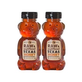 Desert Creek Honey, Honey Bears Containing Raw, Unfiltered, Unpasteurized Texas Honey, 12 Ounce (Pack Of 2)