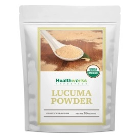 Healthworks Lucuma Powder Raw Organic (16 Ounces 1 Pound) All-Natural & Certified Organic Keto, Vegan & Non-Gmo Peruvian Origin Antioxidant Superfood Smoothies, Cereal & Ice Cream