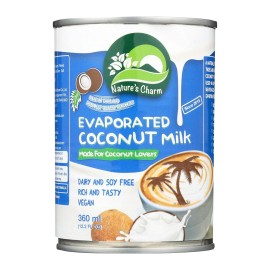 Nature's Charm Evaporated Coconut Milk 12.2oz (Pack of 6)