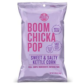 Angies Boomchickapop Sweet & Salty Kettle Corn Popcorn, 2.25 Ounce Bag (Pack Of 12 Bags)