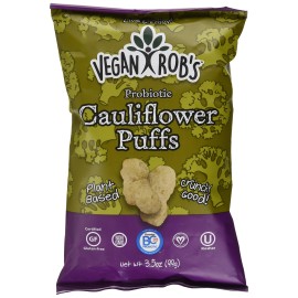 Veganrobs Puffs Cauliflower Probiotic 3.5 Oz