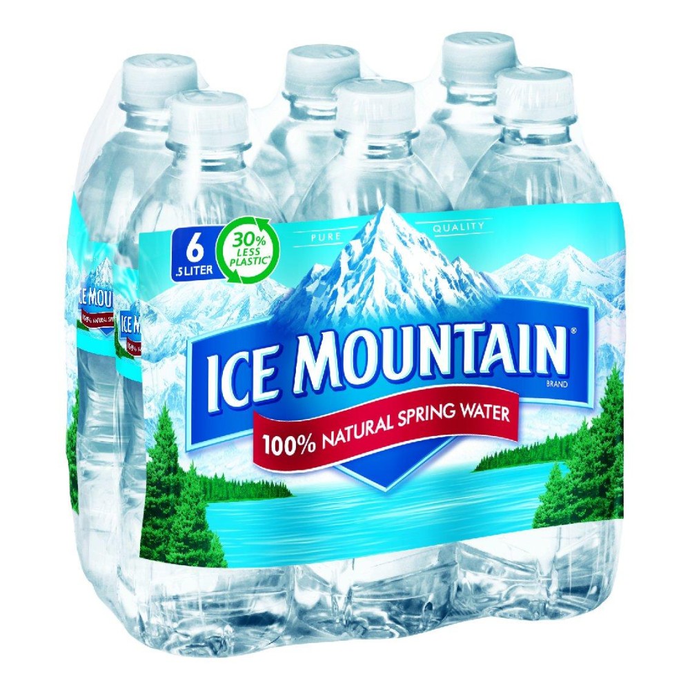 Ice Mountain Bottled Spring Water 6 Ct