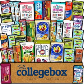 Collegebox Easter Healthy Snack Box Variety Pack Care Package (35 Count) Gift Basket Kids Teens Men Women Adults Health Food Nuts Fruit Nutrition Assortment Mix Sample College Students Office