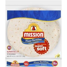 Mission Flour Tortillas Large Burrito (16 Ct.) (Pack Of 2)