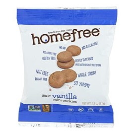 Home Free Organic Gluten Free Vanilla Mini Cookies, 1.1 Ounce - 10 Per Case.