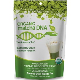 Matcha Dna Certified Organic Matcha Green Tea Pure Usda Certified Organic Culinary Grade Matcha (12 Ounce Bag)
