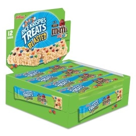 Kelloggs 13189 Rice Krispies Treats Original Marshmallow With M&Ms 2.1 Oz Bar 12Box