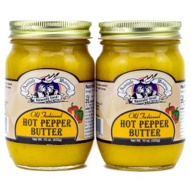 Amish Wedding Hot Pepper Butter 15 Ounces (Pack of 2)