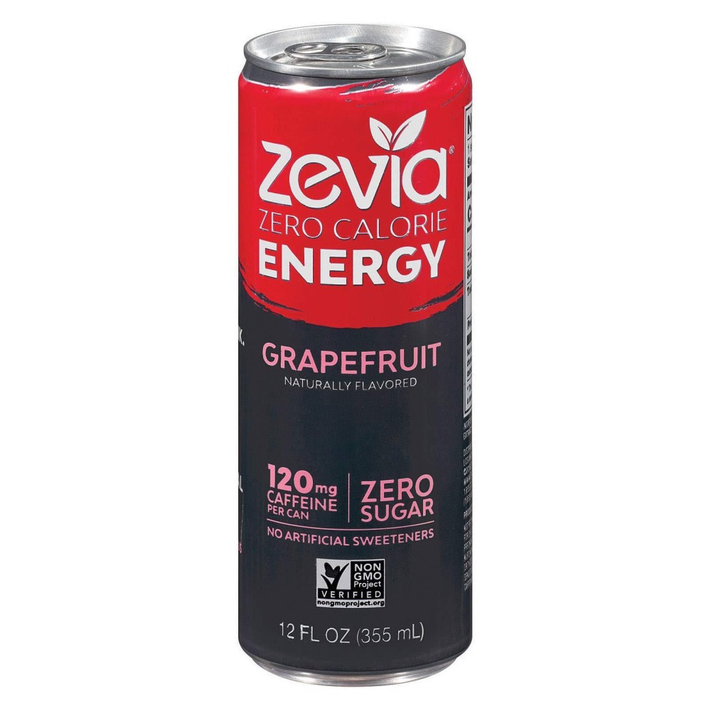 Zevia Energy Grapefruit Zero Cal 12 Oz