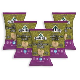 Vegan Robs Plant Based Probiotic Cauliflower Puffs Certified Gluten Free Kosher(Ou) Kosher 35 Oz - 5 Pac