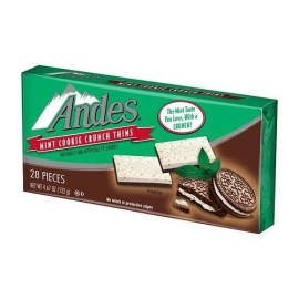Andes Christmas Mint Cookie Crunch Thins (4.67 Oz Pack Contains 28 Pieces)