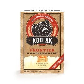 Kodiak Cakes All Natural Frontier Pancake, Flapjack And Waffle Mix, Butter Milk And Honey, 24 Ounce