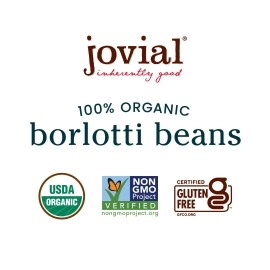 Jovial Foods Borlotti Beans 100% Organic, 13 Oz.