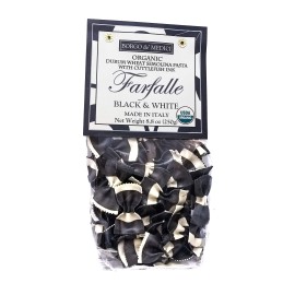 Borgo De Medici Organic Black Squid Ink Bow Tie Pasta (8.8Oz)