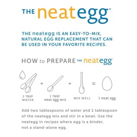 Neat - Plant-Based - Egg Mix (4.5 Oz.) - Non-Gmo, Gluten-Free, Soy Free, Egg Substitute Mix