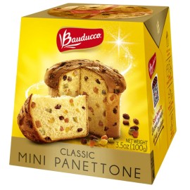 Bauducco Mini Panettone Classic - Moist Fresh Holiday Cake - Traditional Italian Recipe With Candied Fruit Raisins - 35Oz