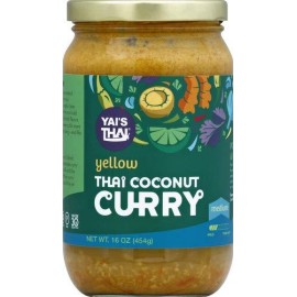 Yais Thai Yellow Coconut Curry Sauce 16 Ounce Jar