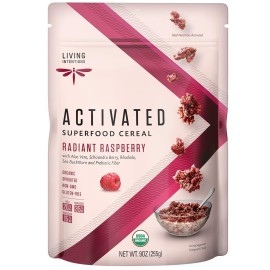 Living Intentions Organic Superfood Cereal - Radiant Raspberry - Nongmo - Gluten Free - Vegan - Paleo - Kosher - 9 Oz
