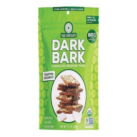Taza Chocolates Chocolate Dark Bark Toasted Coconut Organic 4.2 Ounce