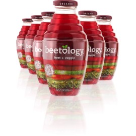 Beetology Organic Beet And Veggie Juice 8.45Oz (6 Pack) | 100% Cold Pressed | Heart Healthy | Nutrient Packed Vegetable Juice | Vibrant Flavor