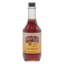 Maple Valley Cooperative Organic Maple Syrup Grade B Pack Of 6 Size 32 Fz - No Artificial Ingredients Kosher Low Sodium Vegan Wheat Free Yeast Free 95%+ Organic