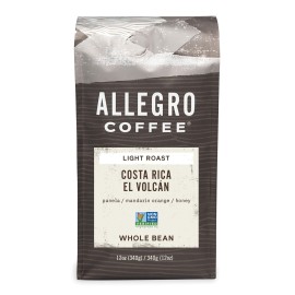 Allegro Coffee, Coffee Costa Rica El Volcan Whole Bean, 12 Ounce