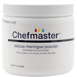 Chefmaster - Meringue Powder - Eggwhite Substitute - 10Oz - Create Delicious Dessert Toppings, Stabilize Icing And Meringue - Made In The Usa