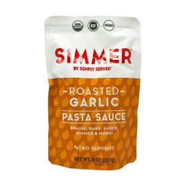 Simmer Organic Roasted Garlic Pasta Sauce 8 Oz
