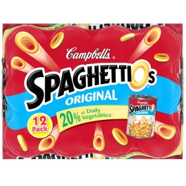 Campbell'S Spaghettios Canned Pasta, Original, 15.8 Oz., 12 Count