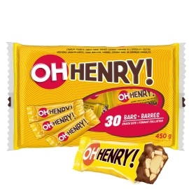 Oh Henry Halloween Chocolatey Candy Bars 30 Count 450 Gram
