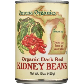 Omena Organics Organic Dark Red Kidney Beans, 15 Oz