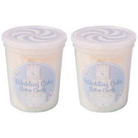 Wedding Cake Gourmet Flavored Cotton Candy (2 Pack) - Unique Idea for Holidays, Birthdays, Gag Gifts, Party Favors