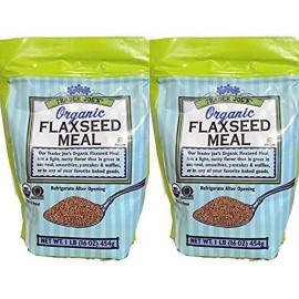 Trader Joes Organic Flaxseed Meal 1Lb (16 Oz) - 2-Pack