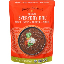 Maya Kaimal Organic, Everyday Dal, Tomato & Cumin, Black Lentils, 10 Oz
