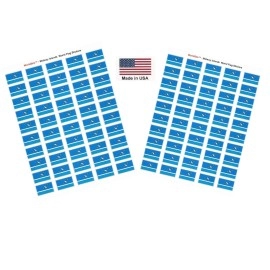 Made In Usa 100 Country Flag 15 X 1 Self Adhesive World Flag Scrapbook Stickers, Two Sheets Of 50, 100 International Sticker Decal Flags Total (Midway Islands)