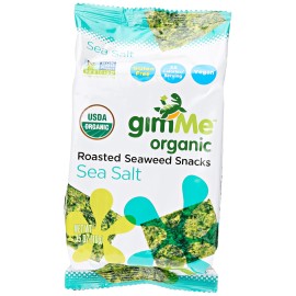 Gimme Health Foods Sea Salt Organic Roasted Seaweed Snacks, 0.35 Oz