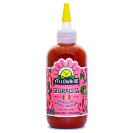 Organic Sriracha Hot Sauce By Yellowbird - Organic Chili Pepper Sauce With Red Jalapenos, Agave And Garlic - Plant-Based, Gluten Free, Non-Gmo - Homegrown In Austin - 9.8 Oz