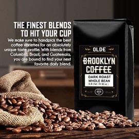 Dark Roast Whole Bean Coffee - 5Lb Bag For A Classic Black Coffee, Breakfast, House Gourmet, Italian Espresso- Roasted In New York