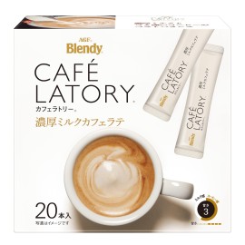 Agf Blendy Cafe Latrie Stick Thick Milk Cafe Latte 20Sticks X 3Box