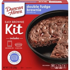 Duncan Hines Easy Brownie Kit Double Fudge Brownie Mix, 77 Oz