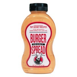 Todd Wilburs Top Secret Recipes Burger Secret Spread (Like In-N-Out Burger Spread) - Use On Burgers, Sandwiches, And Wraps For Restaurant Flavor At Home - Best Burger Sauce - Gluten Free - 11 Oz