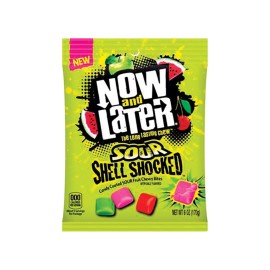 Now And Later Sour Shell Shocked Chewy Candy 6 Oz. ( 2 Pack )