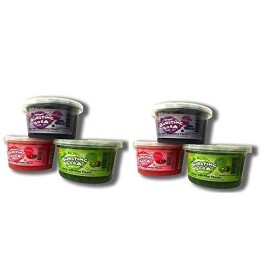 Bursting Popping Boba 3 Flavor Fun Pack -Blueberry, Kiwi, Pomegranate (6 pack - 2 of each flavor)