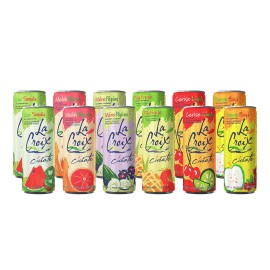 La Croix Sparkling Water - All Flavor Variety Pack, (Sampler), 12 Oz Cans, Flavored Seltzer Drinking Water Beverage Naturally Essenced (12 Slim Cans)