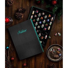 Madelaine Chocolate Luxury Gift Box - Extra Large 45-Piece - Christmas Holiday Themed Gourmet Chocolate Candy - Best Corporate, Business, Client, Food Gift Baskets - Premium Solid Milk Chocolate.