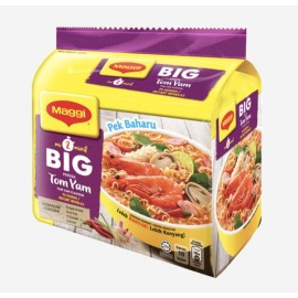 Maggi 2 Minutes Instant Noodle Bigger Serving Size Pack Of 5 112G Per Pack (Tom Yum Flavor)