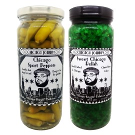 Sport Peppers And Chicago Sweet Relish Combo Pack For Chicago Dogs